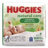 Huggies® Natural Care Sensitive Baby Wipes, 6.6 x 6.86, Unscented, White, 56 Wipes/Pack, 3 Packs/Carton (KCM41926) Case of 3