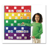 Learning Resources® Rainbow Pocket Chart, 10 Pockets, 33.5" w x 42" h, Assorted Colors (LRNLER2197) Each