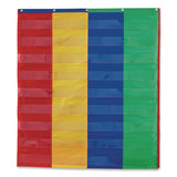 Learning Resources® Two- and Four-Column Double-Sided Pocket Chart, 9 Pockets/Chart, 30 x 38, Blue/Green/Red/Yellow (LRNLER2382) Each