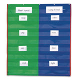 Learning Resources® Two- and Four-Column Double-Sided Pocket Chart, 9 Pockets/Chart, 30 x 38, Blue/Green/Red/Yellow (LRNLER2382) Each