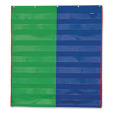 Learning Resources® Two- and Four-Column Double-Sided Pocket Chart, 9 Pockets/Chart, 30 x 38, Blue/Green/Red/Yellow (LRNLER2382) Each