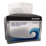 Boardwalk® Interfold Napkin Dispenser, 7.9 x 5.6 x 7.9, Black (BWK1503) Each