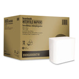Boardwalk® Interfold Napkins, 1-Ply, 8.8 x 6.3, White, 500/Pack, 12 Packs/Carton (BWK6000INTW) Case of 12