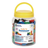Learning Resources® Double-Six Dominoes in Bucket, 2 to 4 Players, Grades K to 4, 168 Pieces (LRNLER0287) Each