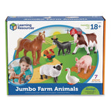 Learning Resources® Jumbo Farm Animals, Grades Pre-K to 3, 7 Pieces (LRNLER0694) Each