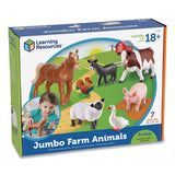 Learning Resources® Jumbo Farm Animals, Grades Pre-K to 3, 7 Pieces (LRNLER0694) Each
