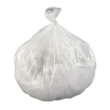 Inteplast Group High-Density Interleaved Commercial Can Liners, 33 gal, 11 microns, 33" x 40", Clear, 25 Bags/Roll, 20 Rolls/Carton (IBSS334011N) Case of 500