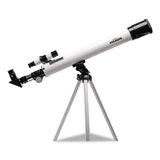 Educational Insights® GeoSafari Vega 600 Telescope, 2 Elements, 30x to 150x Magnification, 50 mm Aperture, 600 mm Focal Length, Silver (EII5248) Each