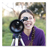 Educational Insights® GeoSafari Vega 600 Telescope, 2 Elements, 30x to 150x Magnification, 50 mm Aperture, 600 mm Focal Length, Silver (EII5248) Each