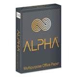 ALPHA™ Office Paper, 92 Bright, 20 lb Bond, 8.5 x 11, White, 500 Sheets/Ream, 10 Reams/Carton, 40 CT/Pallet, 21 Pallets/Truckload (LPPALPHA811WT2) 1 TL