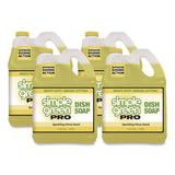 Simple Green® Pro Dish Soap, Sparkling Citrus Scent, 1 gal Bottle, 4/Carton (SMP4101128) Case of 4