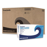 Boardwalk® General Purpose Vinyl Gloves, Powder-Free, XX-Large, 2.6 mil Thick, 9.5" Long, Clear, 100/Box, 10 Boxes/Carton (BWK365XXLCT) Case of 1000
