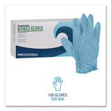 Boardwalk® Disposable Examination Nitrile Gloves, Powder-Free, X-Small, 5 mil Thick, 9.5" Long, Blue, 100/Box (BWK382XSBXA) Box of 100