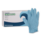 Boardwalk® Disposable Examination Nitrile Gloves, Powder-Free, X-Small, 5 mil Thick, 9.5" Long, Blue, 100/Box, 10 Boxes/Carton (BWK382XSCTA) Case of 1000