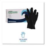 Boardwalk® 396 Series Disposable General-Purpose Nitrile Gloves, Powder-Free, X-Small, 4.4 mil Thick, 9.5" Long, Black, 100/Box (BWK396XSBXA) Box of 100