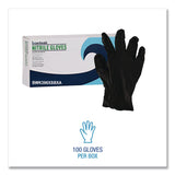 Boardwalk® 396 Series Disposable General-Purpose Nitrile Gloves, Powder-Free, X-Small, 4.4 mil Thick, 9.5" Long, Black, 100/Box,10 BX/CT (BWK396XSCTA) Case of 1000