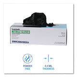 Boardwalk® 396 Series Disposable General-Purpose Nitrile Gloves, Powder-Free, X-Small, 4.4 mil Thick, 9.5" Long, Black, 100/Box,10 BX/CT (BWK396XSCTA) Case of 1000