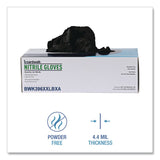 Boardwalk® 396 Series Disposable General-Purpose Nitrile Gloves, Powder-Free, XX-Large, 4.4 mil Thick, 9.5" Long, Black,100/Box,10 BX/CT (BWK396XXLCTA) Case of 1000