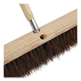 Boardwalk® Metal Tip Threaded Hardwood Broom Handle, 1.12" x 60", Natural, Dozen (BWK0972) 1 Dozen