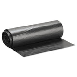 Inteplast Group High-Density Interleaved Commercial Can Liners, 60 gal, 17 microns, 38" x 60", Black, 25 Bags/Roll, 8 Rolls/Carton (IBSS386017K) Case of 200