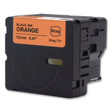 Brother P-Touch® Genuine P-Touch BTAG Label Tapes, 0.47" x 13.1 ft, Black on Orange (BRTBTAGT31) Each