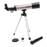 Educational Insights® GeoSafari Vega 360 Telescope, 2 Elements, 18x to 67x Magnification, 50 mm Aperture, 360 mm Focal Length, White (EII5304) Each