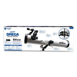 Educational Insights® GeoSafari Omega Reflector Telescope,, 2 Elements, 35x to 300x Magnification, 76 mm Aperture, 700 mm Focal Length, White (EII5306) Each