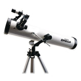 Educational Insights® GeoSafari Omega Reflector Telescope,, 2 Elements, 35x to 300x Magnification, 76 mm Aperture, 700 mm Focal Length, White (EII5306) Each