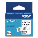 Brother P-Touch® Genuine P-Touch BTAG Label Tapes, 0.47" x 13.1 ft, Black on White (BRTBTAG231) Each