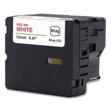 Brother P-Touch® Genuine P-Touch BTAG Label Tapes, 0.47" x 13.1 ft, Red on White (BRTBTAG232) Each