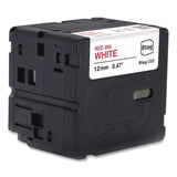 Brother P-Touch® Genuine P-Touch BTAG Label Tapes, 0.47" x 13.1 ft, Red on White (BRTBTAG232) Each