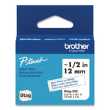Brother P-Touch® Genuine P-Touch BTAG Label Tapes, 0.47" x 13.1 ft, Blue on White (BRTBTAG233) Each