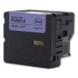 Brother P-Touch® Genuine P-Touch BTAG Label Tapes, 0.47" x 13.1 ft, Black on Purple (BRTBTAGF31) Each
