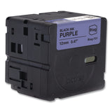 Brother P-Touch® Genuine P-Touch BTAG Label Tapes, 0.47" x 13.1 ft, Black on Purple (BRTBTAGF31) Each