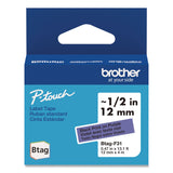 Brother P-Touch® Genuine P-Touch BTAG Label Tapes, 0.47" x 13.1 ft, Black on Purple (BRTBTAGF31) Each