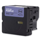 Brother P-Touch® Genuine P-Touch BTAG Label Tapes, 0.47" x 13.1 ft, White on Purple (BRTBTAGF35) Each