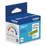 Brother P-Touch® Genuine P-Touch BTAG Label Tapes, 0.47" x 13.1 ft, Black on Light Green (BRTBTAGG31) Each