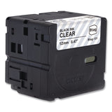 Brother P-Touch® Genuine P-Touch BTAG Label Tapes, 0.47" x 13.1 ft, Black on Clear (BRTBTAG131) Each