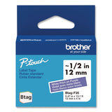 Brother P-Touch® Genuine P-Touch BTAG Label Tapes, 0.47" x 13.1 ft, White on Purple (BRTBTAGF35) Each