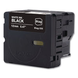 Brother P-Touch® Genuine P-Touch BTAG Label Tapes, 0.47" x 13.1 ft, White on Black (BRTBTAG335) Each