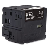 Brother P-Touch® Genuine P-Touch BTAG Label Tapes, 0.47" x 13.1 ft, White on Black (BRTBTAG335) Each