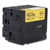 Brother P-Touch® Genuine P-Touch BTAG Label Tapes, 0.47" x 13.1 ft, Black on Yellow (BRTBTAG631) Each