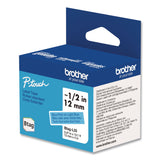 Brother P-Touch® Genuine P-Touch BTAG Label Tapes, 0.47" x 13.1 ft, Blue on Light Blue (BRTBTAGL33) Each