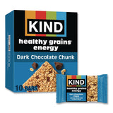 KIND Healthy Grains Energy Dark Chocolate Chunk Bars, 1.4 oz Bar, 10/Box (KND67074) Box of 10