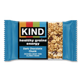 KIND Healthy Grains Energy Dark Chocolate Chunk Bars, 1.4 oz Bar, 10/Box (KND67074) Box of 10