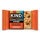 KIND Healthy Grains Energy Peanut Butter Dark Chocolate Bars, 1.4 oz Bar, 10/Box (KND67075) Box of 10