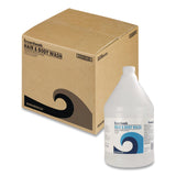 Boardwalk® Hair and Body Wash, Green Tea Lemongrass, 1 gal Bottle, 4/Carton (BWKHBWASH) Case of 4