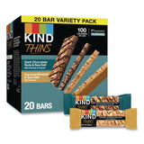 KIND Thins Dark Chocolate Nuts and Sea Salt/Caramel Almond and Sea Salt Variety Pack, 0.74 oz Bar, 20/Box (KND41888) Box of 20