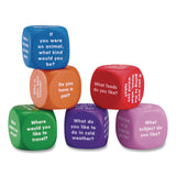 Learning Resources® Conversation Cubes, Ages 6 and Up, Assorted Colors, 6 Pieces (LRNLER7300) Each