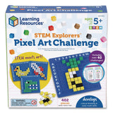 Learning Resources® STEM Explorers Pixel Art Challenge, Grades K to 2, 402 Pieces (LRNLER9463) Each